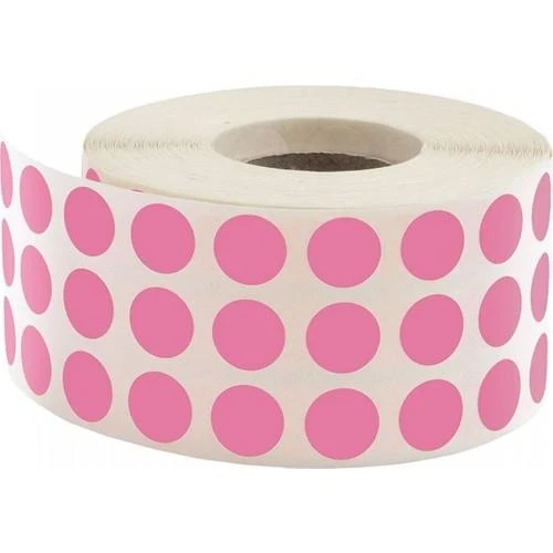 TANEX NOKTA ETIKETI PEMBE 10mm 5000LI ürün görseli 1