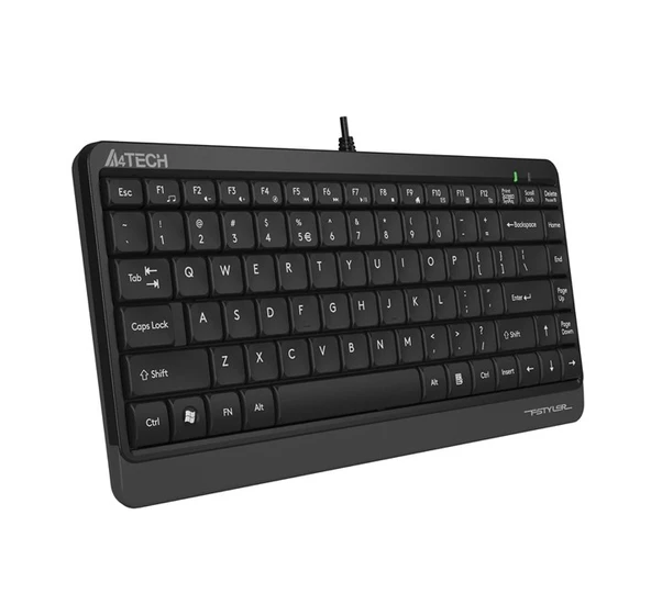 A4-Tech Mini Kablolu Klavye Gri (FK11) - Resim 2