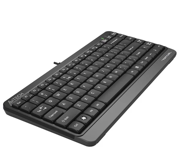 A4-Tech Mini Kablolu Klavye Gri (FK11) - Resim 3