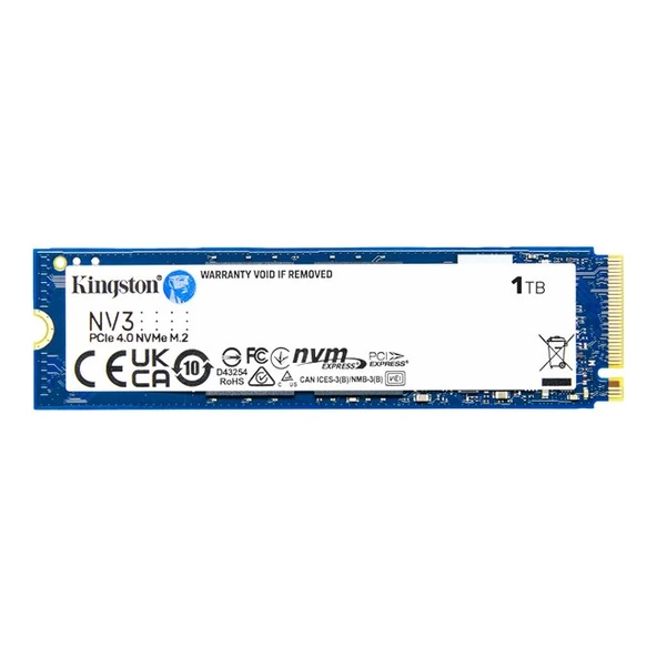 Kingston NV3 1TB M.2 NVMe SSD (6000-4000MBs) ürün görseli 1