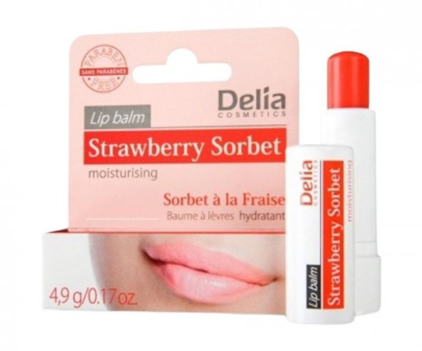 Delıa Lıp Balm Strawberry Sorbet ürün görseli 1