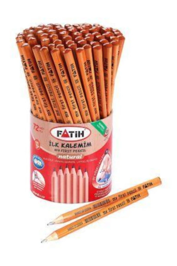 Fatih Jumbo Üçgen Başlangıç Kalemi Natural Kurşunkalem 72'Li ürün görseli 1