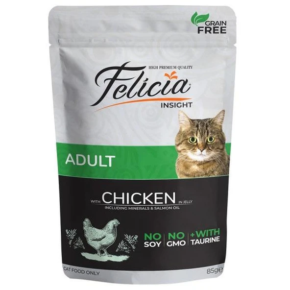 Felicia Pouch Tavuklu Kedi Konservesi Tahılsız 85 gr ürün görseli 1