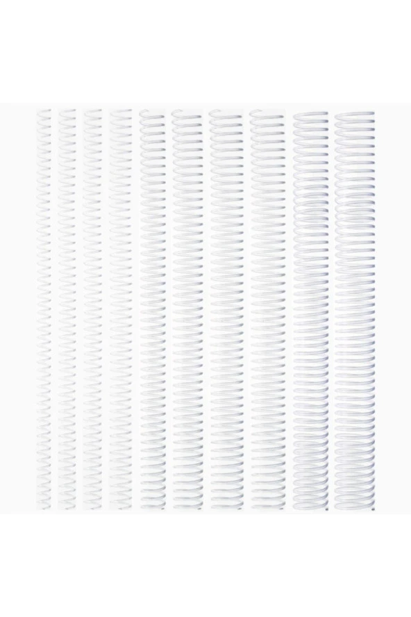 Kayreb Spiral Plastik Helezon 100 LÜ 22 MM Şeffaf (1 Paket 100 Adet) ürün görseli 1