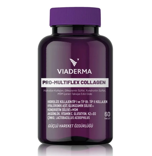 Viaderma Multiflex Colajen 60 Tablet - Resim 2