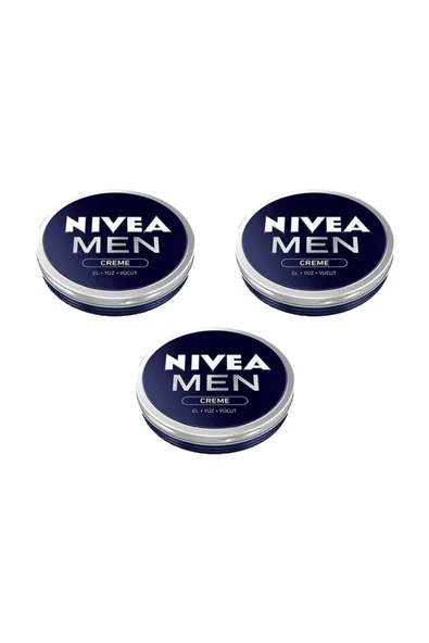 Nivea Men Creme El Yüz Vücut Kremi 75 Ml X 3 Adet ürün görseli 1