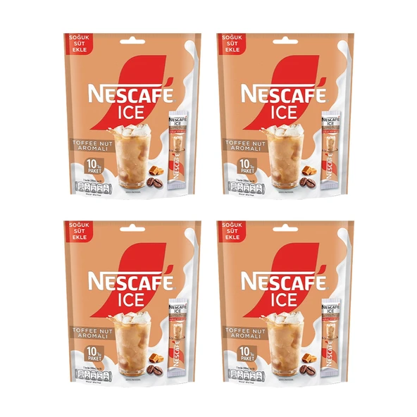 Nescafe Ice Toffee Nut 10 lu x 4 Paket ürün görseli 1