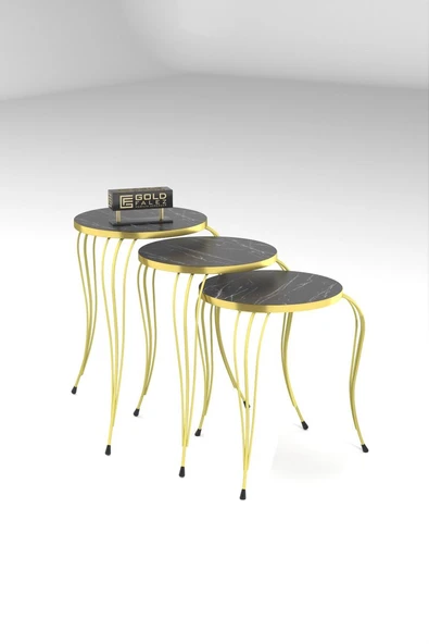 ZİGON SEHPA LÜKENS GOLD BENDİR - Resim 4