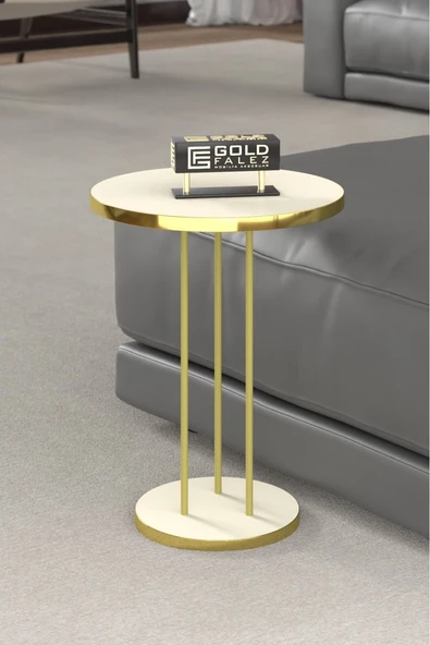 Zigon Sehpa Terra Gold Krem - Resim 3