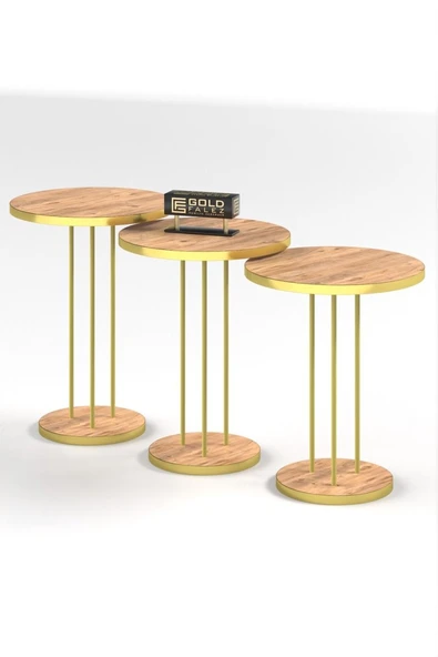 Zigon Sehpa Terra Gold Ceviz - Resim 4