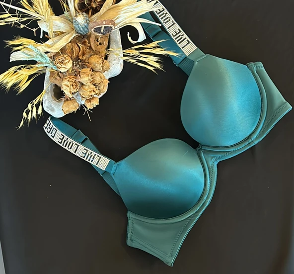 ORKİDE IŞILTILI ASKILI BRA FOAM CUP 8830 - Resim 3