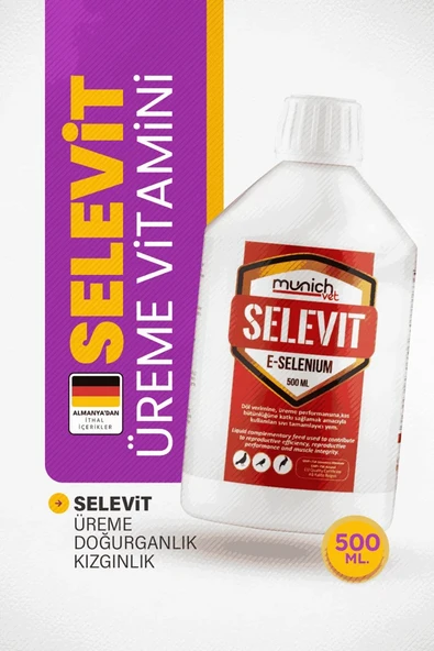 Selevit Üreme Vitamini Selenyum E Vitamini 500ml Kızgınlık Arttır ürün görseli 1