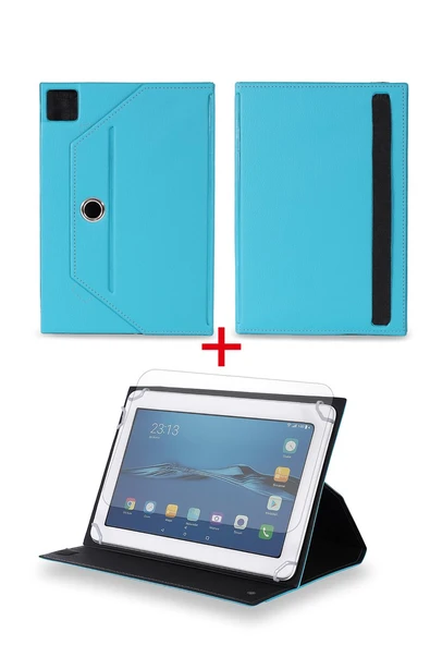 General Mobile E-Tab 20 10.1" Tablet Uyumlu Standlı Tablet Kılıfı + Nano Ekran Koruyucu ürün görseli 1