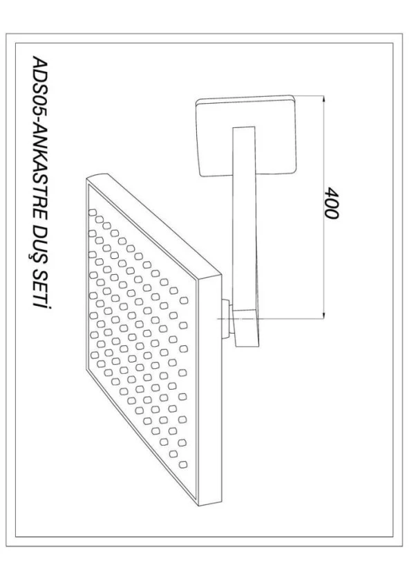 GPD Tam Ankastre Duş Seti Ritmo MTA85+DST26+ADS05 - Resim 3