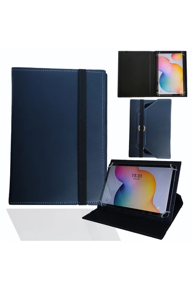 Lenovo Tab 10 10.1" IPS ZA1U0062TR  Tablet Uyumlu Standlı Üniversal Kapaklı Tablet Kılıfı ürün görseli 1
