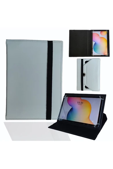 Lenovo Tab 10 10.1" IPS ZA1U0062TR  Tablet Uyumlu Standlı Üniversal Kapaklı Tablet Kılıfı ürün görseli 1