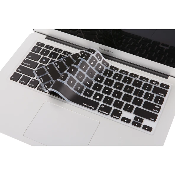 MacBook Air Pro klavye koruyucu silikon US İngilizce duzen esnek kilif 13 15 17 inch eski modeller icin ürün görseli 1