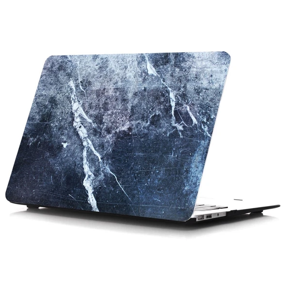 Macbook Air Kılıf 13 inç Mermer09NL (Eski USB'li Model 2010-2017) A1369 A1466 ile Uyumlu ürün görseli 1