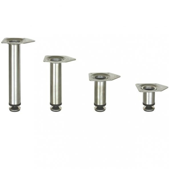 Gürçay Paslanmaz Metal Mobilya Dolap Ayağı 32mm (4 Adet) ürün görseli 1