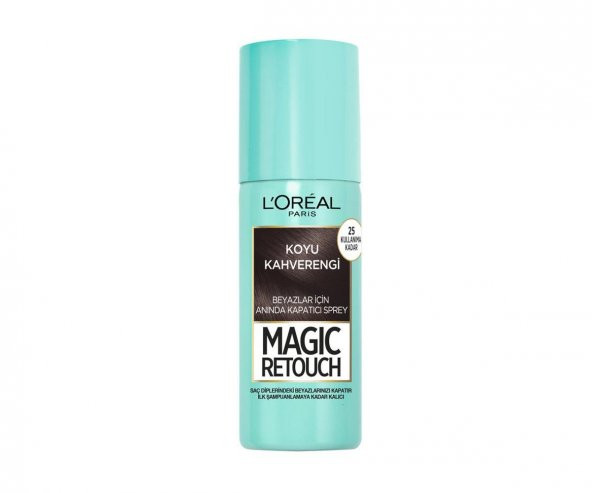 LOréal Paris Magic Retouch Beyaz Dipleri Kapatıcı Sprey 75 Ml - Koyu Kahverengi ürün görseli 1