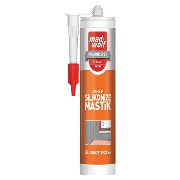 Mad Wolf Silikonize Mastik 550gr. Beyaz ürün görseli 1