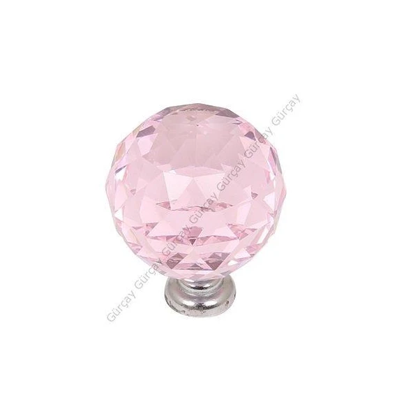 Gürçay Kristal Kulp 30mm Pembe (2 Adet) ürün görseli 1