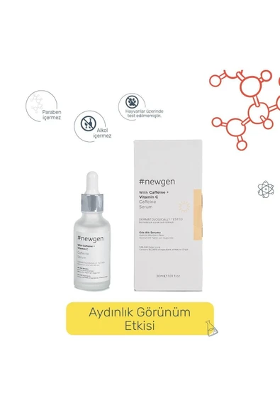 Newgen With Caffeine + Vitamic C Göz Altı Serumu 30ml ürün görseli 1