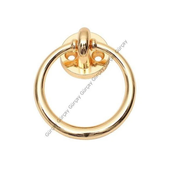 Gürçay Çekmece Kapak Sandalye Kulpu Halka 60mm Altın (2 Adet) ürün görseli 1