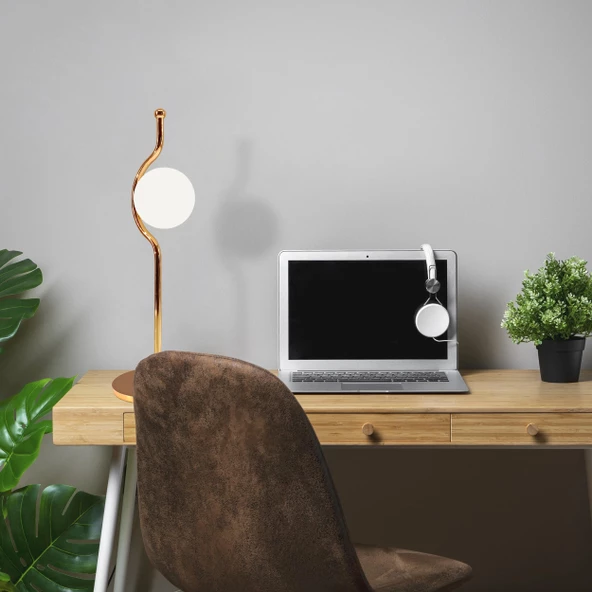 Loris Gold Metal Masa Lambası - Resim 2
