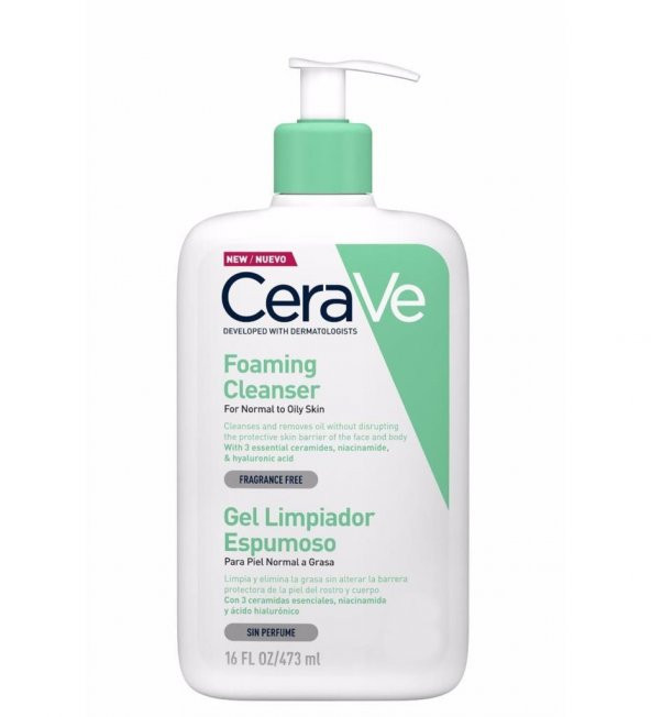 Cerave Foaming Cleanser 473 ml - Resim 2