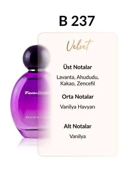 David Walker B237 Gold 100 ml Kadın Parfüm | Velvet - Resim 2