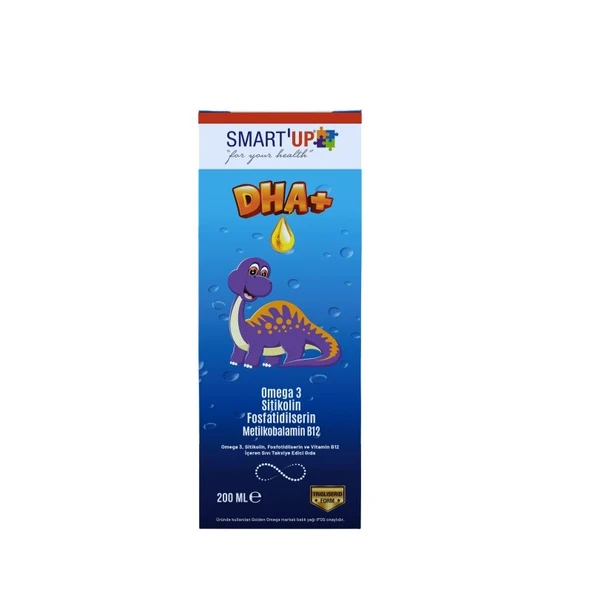 Smart UP DHA+ Omega3 Sitikolin Fosfatidilserin Vitamin B12 Sıvı 200 ml ürün görseli 1