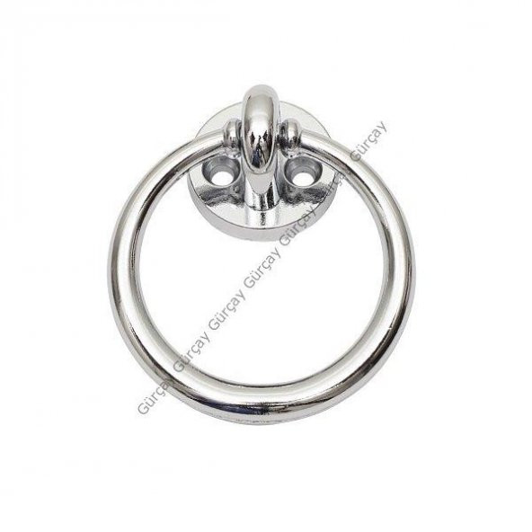 Gürçay Halka Kulp 60mm Üstten Vidalı Krom (2 Adet) ürün görseli 1