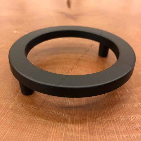 Sabit Daire Kulp Siyah 64mm (2 Adet) - Resim 4