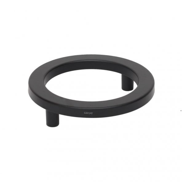 Sabit Daire Kulp Siyah 64mm (2 Adet) - Resim 2