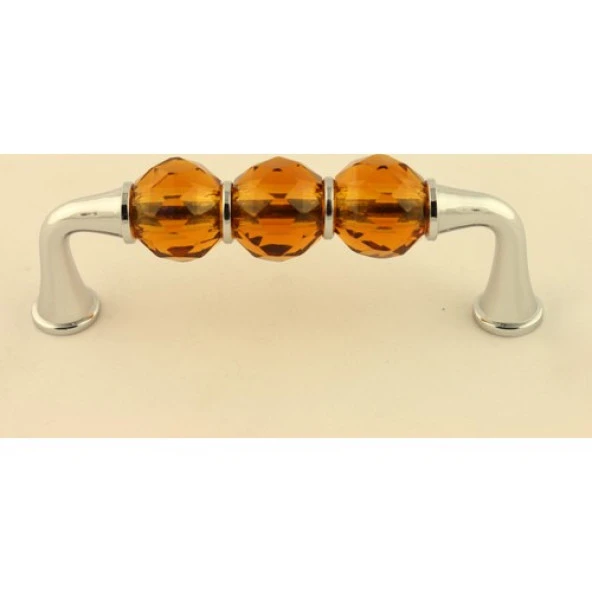 Gürçay Kristal Taşlı Kulp 96Mm Kahve - Resim 2