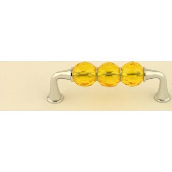 Gürçay Kristal Taşlı Kulp 96Mm Sari - Resim 2