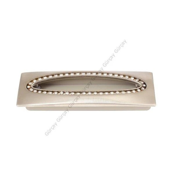 Gürçay Taşlı Gömme Kulp 96mm İnoks (2 Adet) ürün görseli 1