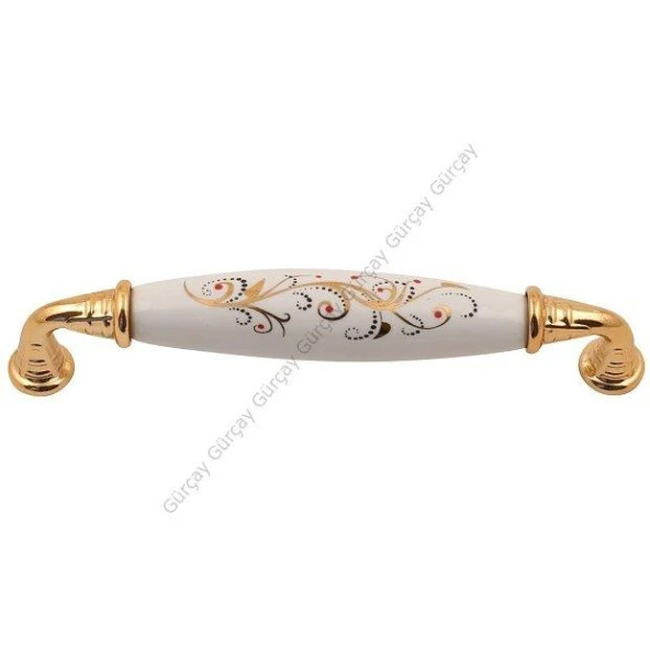 Gürçay Sude Porselen Kulp Altın Altın Desen 16 128mm (2 Adet) ürün görseli 1