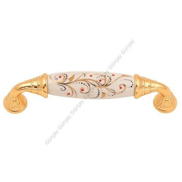 Gürçay Sude Porselen Kulp Altın Altın Desen 16 96mm (2 Adet) ürün görseli 1