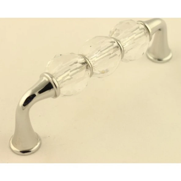 Gürçay Kristal Cam Taşlı Kulp 96mm Seffaf ürün görseli 1