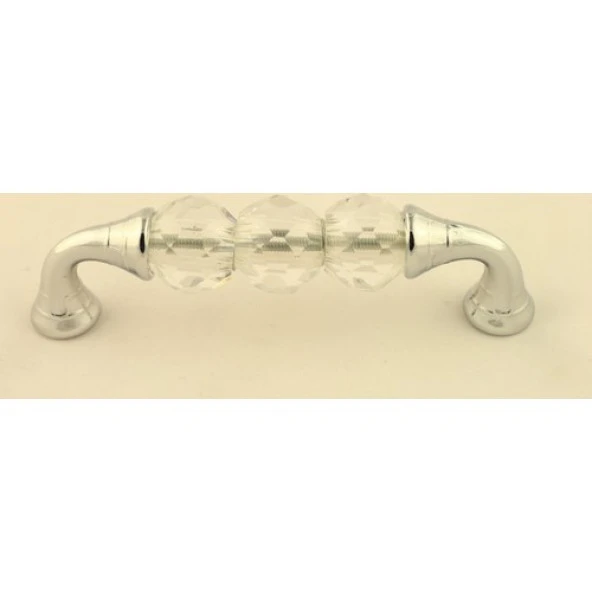 Gürçay Kristal Cam Taşlı Kulp 96mm Seffaf - Resim 2