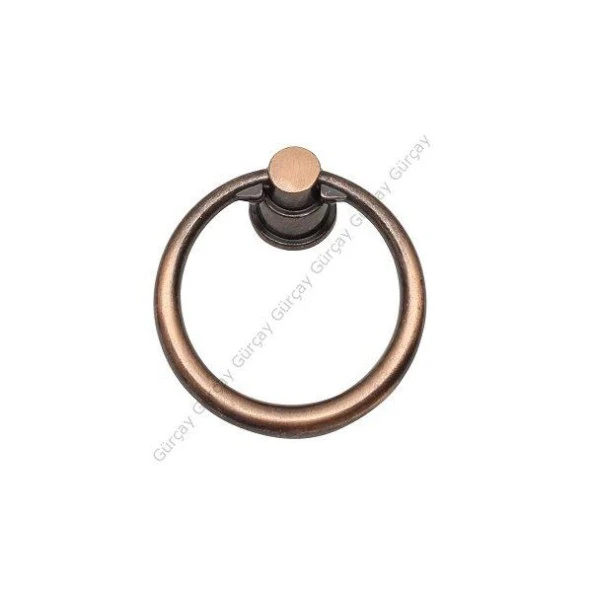 Çekmece Kapak Kulpu Halka 40 mm Bakır (2 Adet) ürün görseli 1