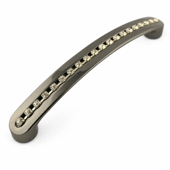 Sıralı Taşlı Oval Kulp 128mm Füme - 2 Adet ürün görseli 1