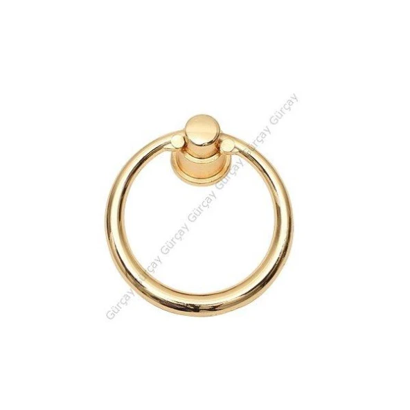 Çekmece Kapak Kulpu Halka 40 mm Altın (2 Adet) ürün görseli 1