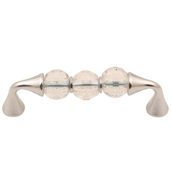 Gürçay İris Kristal Kulp Krom 96mm (2 Adet) ürün görseli 1