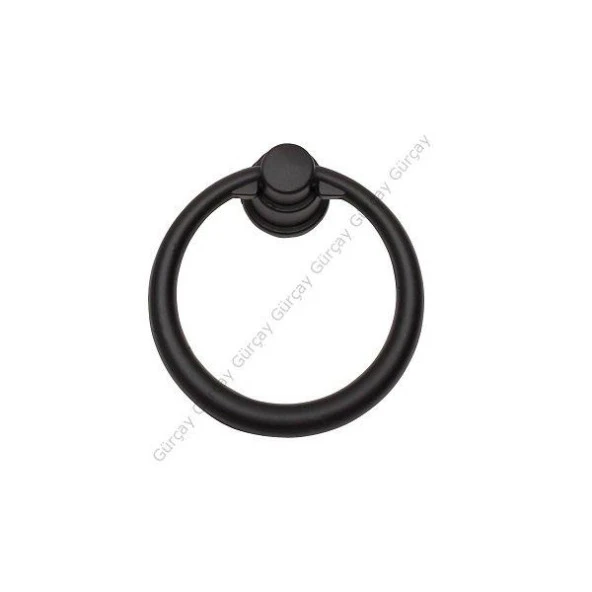 Çekmece Kapak Kulpu Halka 40 mm Siyah (2 Adet) ürün görseli 1