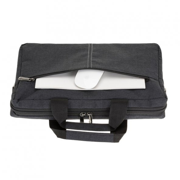 3 Bölmeli Antrasit 15.6" Laptop Çantası - Resim 10
