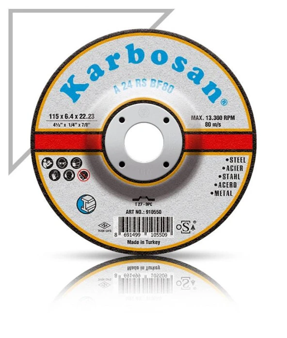 Karbosan Metal Taşlama Diski 180*6.4 ürün görseli 1