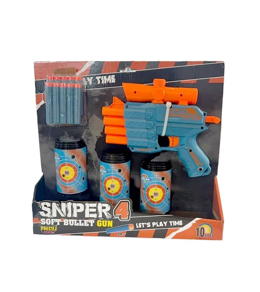 Hedefli Sniper 4 Dart Fırlatıcılı 3 Hedef Kutulu ve Tabanca ürün görseli 1